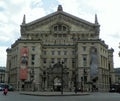 France, Paris, Boulevard Haussmann, Palais Garnier (Opera Garnier), view of the north facade of the opera house Royalty Free Stock Photo