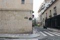 Typical small business shop fronts and street vies in PAris