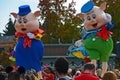 France, Paris, Disneyland, October 14, 2018 Disneyland Paris. Fiddler pigs. Show time Royalty Free Stock Photo