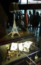 France Paris Eiffel Tower Museum Exhibition Gallery Souvenir Miniature Tourist Gifts Scale Model Royalty Free Stock Photo