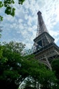 France Paris Eiffel Tower Park Green Outdoor Garden Plants Trees Nature Surroundings Fresh Air Ecology Royalty Free Stock Photo