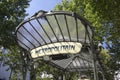 France,Paris,Entrance To Metro Station Royalty Free Stock Photo