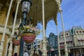 Ornaments and decoration on the main street of Disneyland Paris