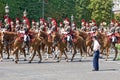 FRANCE, PARIS - JULY 14: The cavalry at a military