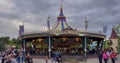 France, Paris, 20 June 2023: Crowd of people in Disneyland. Disneyland amusement park complex in Paris. Crowd of people