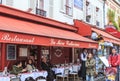 France, Paris, Montmartre. Restauran La Mere Catherine