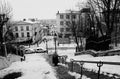 France Paris Montmartre under snow Royalty Free Stock Photo