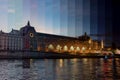 Musee d`Orsay Day to Night Timeslice - Paris Royalty Free Stock Photo