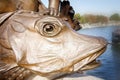 Pike's muzzle as part of the monument