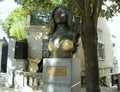 France, Paris, place Dalida, bust of Dalida