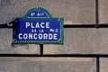 France, Paris: Place de la Concorde Royalty Free Stock Photo