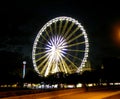 France, Paris, Place de la Concorde, view of the Big Wheel at night Royalty Free Stock Photo