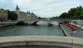 France, Paris, Pont Notre Dame, view of the Pont au Change