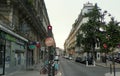 France, Paris, 12 Rue de Saint-Petersbourg, city street Royalty Free Stock Photo