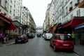 France, Paris, 15 Rue Lepic, streets of the old city Royalty Free Stock Photo