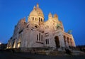 France. Paris. Sacre Coeur at night Royalty Free Stock Photo