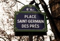 France, Paris: Saint Germain des pres Royalty Free Stock Photo