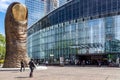 The giant finger sculpture in La Defense, Paris, France