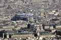 France, Paris; sky city view with beaubourg museum Royalty Free Stock Photo