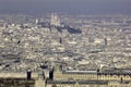 France, Paris; sky city view with Louvre Royalty Free Stock Photo