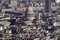 France, Paris; sky city view with the Pantheon Royalty Free Stock Photo