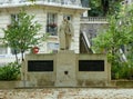 France, Paris, Square Constantin Pecqueur, monument a Theophile Steinlen