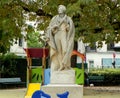 France, Paris, square Hector Berlioz, monument to Hector Berlioz