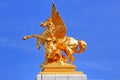 France, Paris: Statues Of Alexander III Bridge