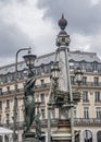 France Paris. Street lanterns around the Grand Opera Royalty Free Stock Photo