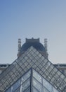 FRANCE - Paris 8th December 2017 Louvre Pyramid