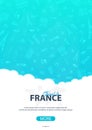 France and Paris travel banner. With flat and doodle elements. Doodles background. Vector illustration. Royalty Free Stock Photo