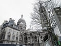 France Paris under snow