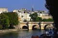 France Paris: view of Ile de la cite Royalty Free Stock Photo