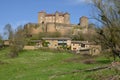 France, picturesque castle of Berze le Chatel in bourgogne Royalty Free Stock Photo