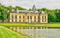 France, the picturesque castle of Mery sur Oise Royalty Free Stock Photo