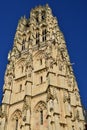 France, picturesque cathedral of Rouen in Normandie