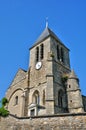 France, picturesque church of Lainville en Vexin