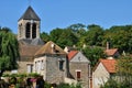 France, picturesque church of Oinville sur Montcient