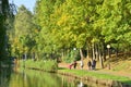 France, picturesque city of Forges les Eaux in Normandie Royalty Free Stock Photo