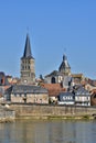 France,picturesque city of La Charite sur Loire in Bourgogne