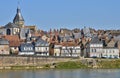 France,picturesque city of La Charite sur Loire in Bourgogne