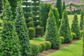 France, picturesque Jardins du Manoir d Eyrignac in Dordogne Royalty Free Stock Photo
