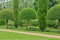 France, picturesque Jardins du Manoir d Eyrignac in Dordogne Royalty Free Stock Photo