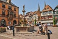 France, picturesque old city of Obernai