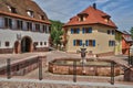 France, picturesque old village of Orschwiller Royalty Free Stock Photo