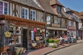 France, picturesque village of Beuvron en Auge in Normandy Royalty Free Stock Photo