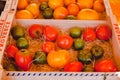 France, Provence. Selling red fresh tomatoes on the market