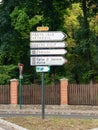 France Roche-Guyon directional signpost 847344