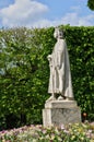 France, a Saint Louis statue in the city of Poissy Royalty Free Stock Photo