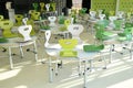 France, a school canteen in les Mureaux